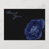 Blue Rose Vielen Dank Postkarte (Vorderseite)