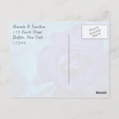 Blue Rose Vielen Dank Postkarte (Rückseite)