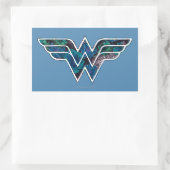 Blue Rose WW Rechteckiger Aufkleber (Tasche)