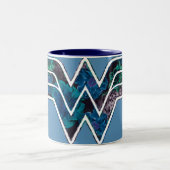 Blue Rose WW Zweifarbige Tasse (Mittel)