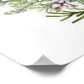 Blue Rosemary Blume Art Print Poster (Ecke)