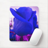 Blue Rosenknospe Mouse Mousepad (Mit Mouse)