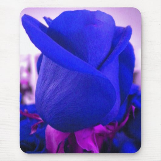 Blue Rosenknospe Mouse Mousepad (Vorne)