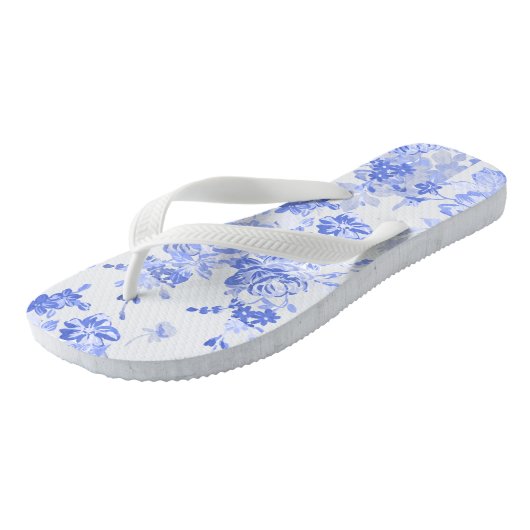 Blue Roses Flip Flops Casual Wear Badesandalen (Schrägansicht)