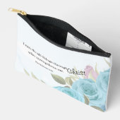 Blue Roses Personalized Faith-Based Zubehörtasche (Offen)