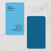 Blue Rounded Exklusiv Special Moderne einzigartig Visitenkarte (Vorne/Hinten)