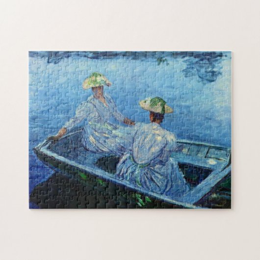 Blue Rowboat Monte Fine Art Puzzle (Horizontal)