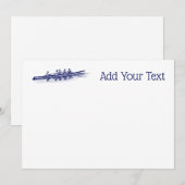 Blue Rowers Crew Team Wassersport (Vorne/Hinten)