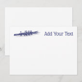 Blue Rowers Crew Team Wassersport (Vorne/Hinten)