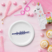 Blue Rowers Crew Team Wassersport Pappteller (Party)