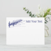 Blue Rowers Crew Team Water Sports #3 (Stehend Vorderseite)