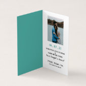 Blue Royal Crown, Erlebnis & Save the Date Card Visitenkarten (Innenseite)