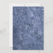 Blue Royal Floral Butterfly Twin Quinceanera Einladung (Rückseite)