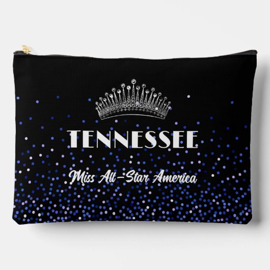 Blue Royal Glitz Pageant Pocket Accessory Bag Zubehörtasche (Vorderseite)