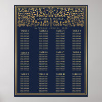Blue Royal Mittelalterliches Schwert Hochzeitskart