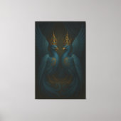 Blue Royal Phoenix Duo · Luxury Canvas Print Leinwanddruck (Vorderseite)