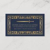 Blue Royal Sword Wedding Website UAWG QR Code Begleitkarte (Vorderseite)