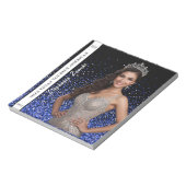 Blue Royale Pageant Foto Autogrammblock Notizblock (Rotiert)