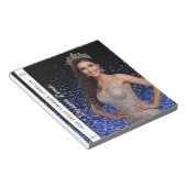 Blue Royale Pageant Photo Autograph Pad Notizblock (angewinkelt)