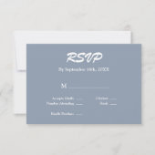 Blue RSVP Card (Vorderseite)