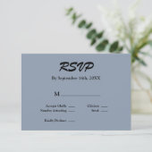Blue RSVP Card (Stehend Vorderseite)