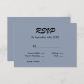 Blue RSVP Card (Vorne/Hinten)