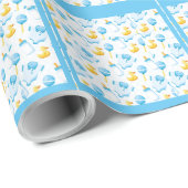 Blue Rubber Duck Boy Geschenkpapier (Rolleneckpunkt)