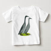 Blue Runner Ducks Baby T-shirt (Vorderseite)