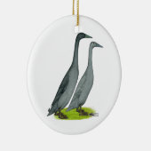Blue Runner Ducks Keramikornament (Rechts)
