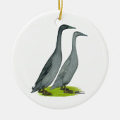 Blue Runner Ducks Keramikornament (Vorne)