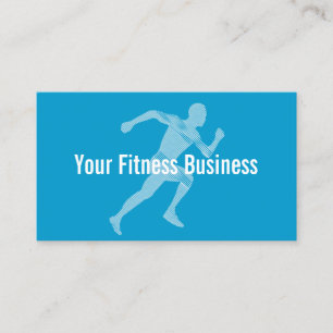 Blue Runner Fitness/Workout Business Card Visitenkarte