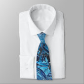 Blue Rush Neck Tie Krawatte (Gebunden)