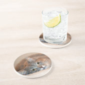 Blue Russian Cat Long Hairs by Shirley Taylor Getränkeuntersetzer (Seite)