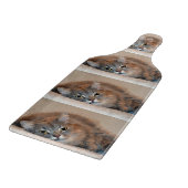 Blue Russian Cat Long Hairs by Shirley Taylor Schneidebrett (Ecke)