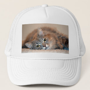 Blue Russian Cat Long Hairs by Shirley Taylor Truckerkappe
