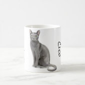 Blue Russian Feline Kaffeetasse (Mittel)