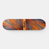 "Blue Rust Strands" auf Skateboard (Horizontal)