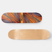 "Blue Rust Strands" auf Skateboard (Horizontal)