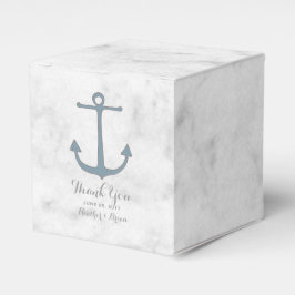 Blue Rustic Anchor Wedding Geschenkschachtel
