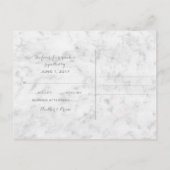 Blue Rustic Anchor Wedding RSVP Postcard Einladungspostkarte (Rückseite)