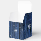 Blue Rustic Christmas Reindeer Gevor Box Geschenkschachtel (Geöffnet)