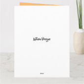 Blue Rustic Floral American Mother Day Karte (Rückseite)