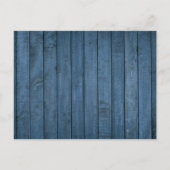 Blue Rustic Holz String Lights Mason Jars Wedding Einladungspostkarte (Rückseite)