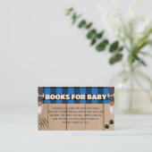 Blue Rustic Kariert Lumberjack Books for Baby Begleitkarte (Stehend Vorderseite)