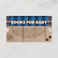 Blue Rustic Kariert Lumberjack Books for Baby