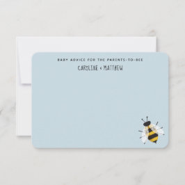 Blue Rustic Mama to Bee Baby Duschberatungskarte RSVP Karte