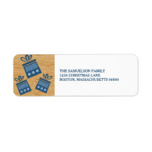 Blue Rustic präsentiert Weihnachtsadressen-Labels