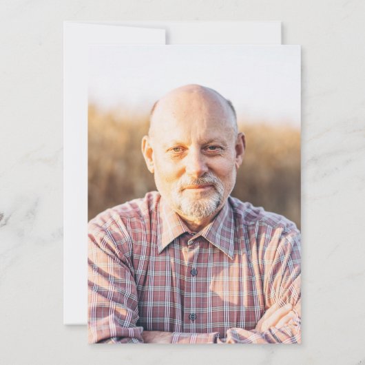 Blue Rustic String Lights Foto Retirement Party Einladung (Rückseite)