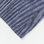 Blue Rustic Wood Rentier Familie Weihnachten Fleecedecke (Ecke)