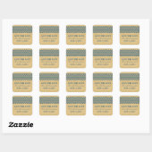 Blue Rustic Zickzack Save the Date Stickers (Blatt)